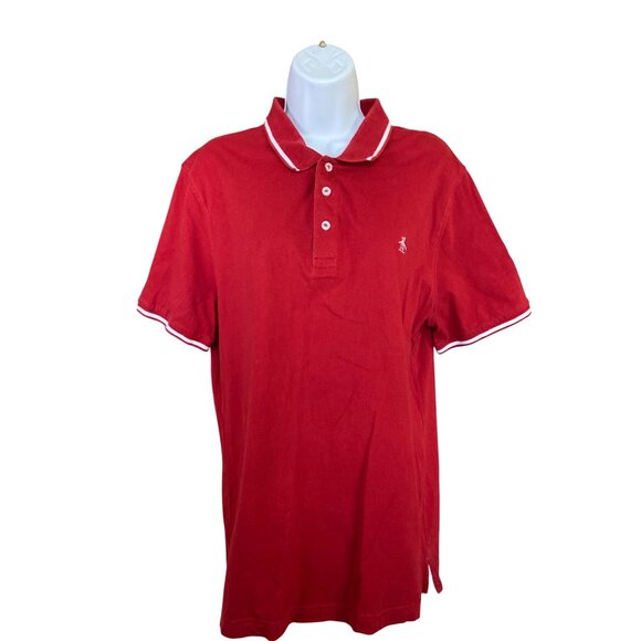 Penguin Original Men’s Red Polo Shirt Size L Tipped Collar Classic Golf Preppy - Picture 1 of 8